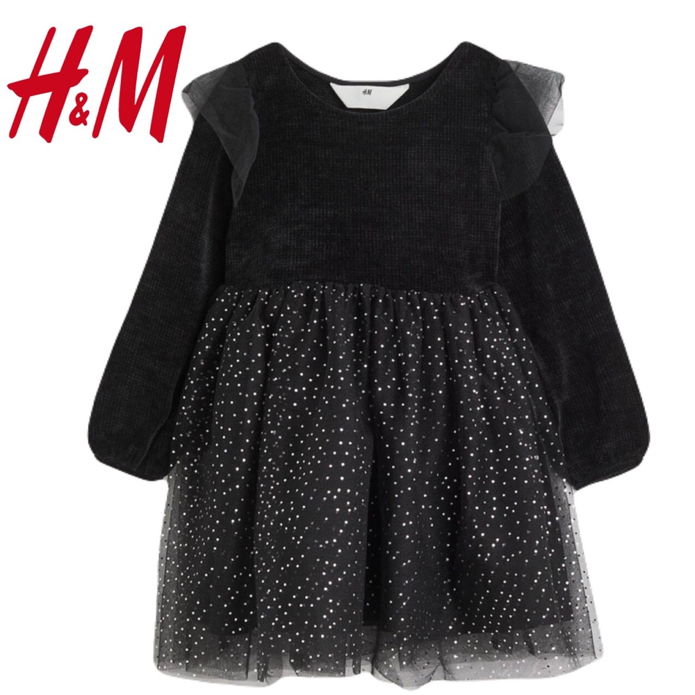 H&M Toddlers 3T/4T Chenille and Tulle Dress Size New with Tag